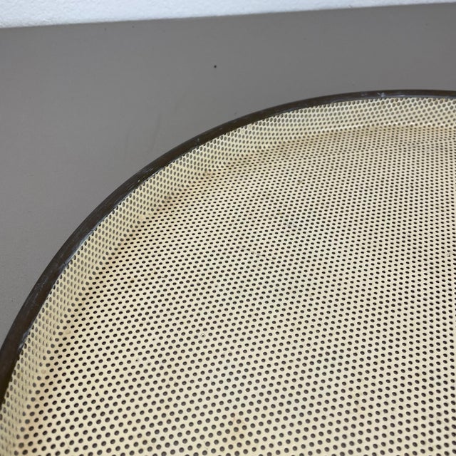 1950s Modern Metal Tray Hole Pattern by Mathieu Matégot, 1950s For Sale - Image 5 of 15