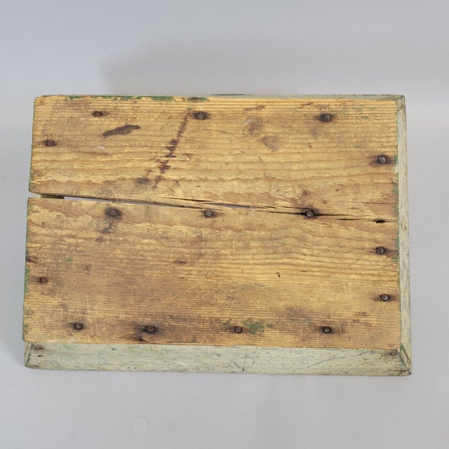 Early 19th Century Paint-Decorated Pine Utensil Carrier Tray For Sale - Image 9 of 9