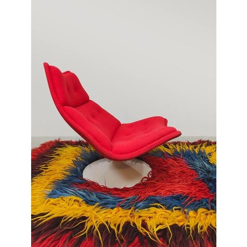 Textile Vintage F511 Swivel Ladies Chair by Geoffrey Harcourt for Artifort, 1960s For Sale - Image 7 of 7