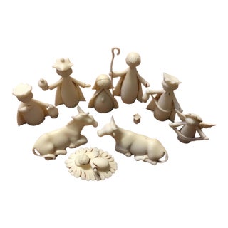 Mid Century Nativity Set Sigillo Garanzia Italy Christmas For Sale