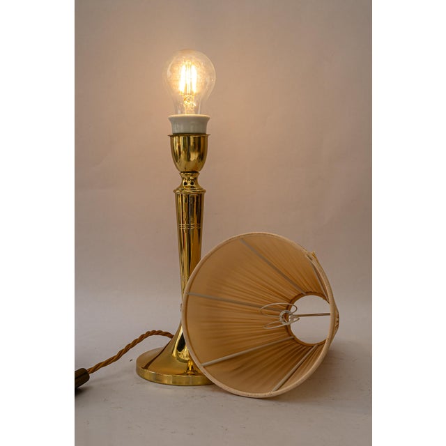 Art Deco Table Lamp with Fabric Shade, Vienna, 1920s For Sale - Image 18 of 18
