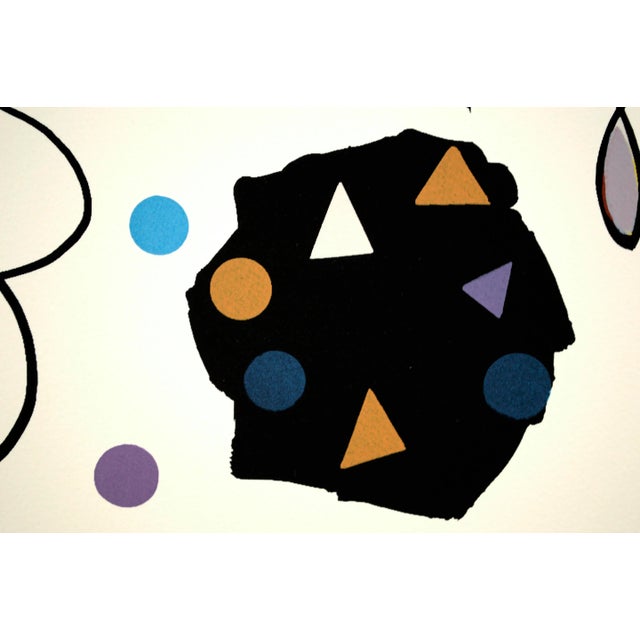 1980s "Concentration" Abstract Geometric Screen Print Numbered 7/30 by Harvey Daniels For Sale - Image 4 of 11