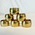 Metal Mid-Century Boho Chic Hollywood Regency Brass Napkin Rings - Set of 6 For Sale - Image 7 of 8