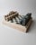 Vintage Marble Chess Set in Green and Beige Stone Chess, 1970s, Set of 33 For Sale - Image 12 of 17
