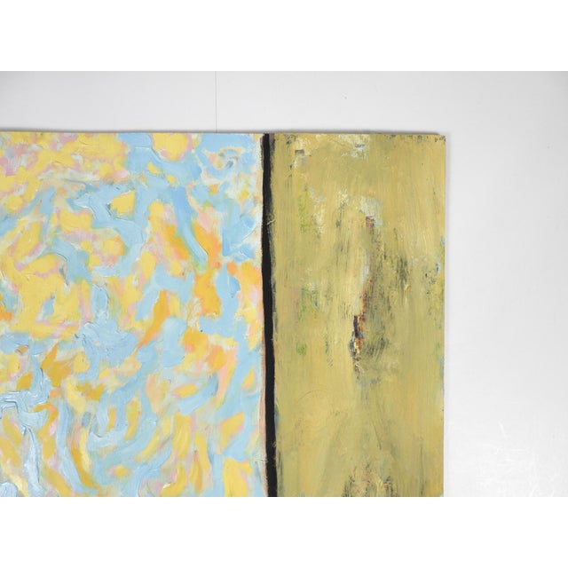 Contemporary Expressionist Cloudy Mountain Landscape Painting For Sale - Image 4 of 7