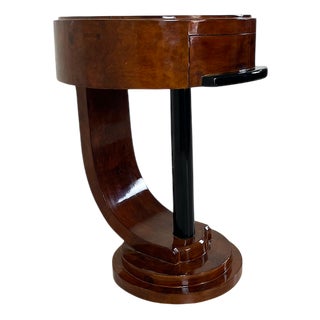 Side Table in Burl Wood For Sale