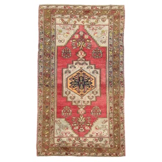 1960's Vintage Turkish Konya Rug- 4'7" x 7'8" For Sale