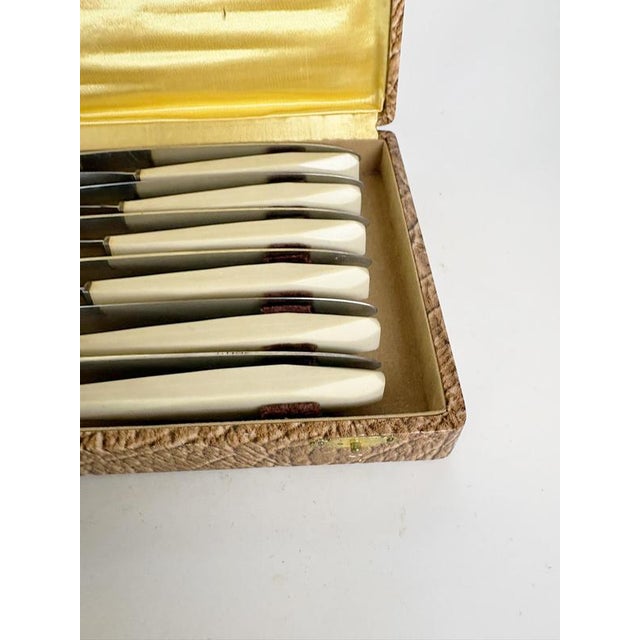 Bakelite Knives, France, 1970s, Set of 12 For Sale - Image 6 of 14