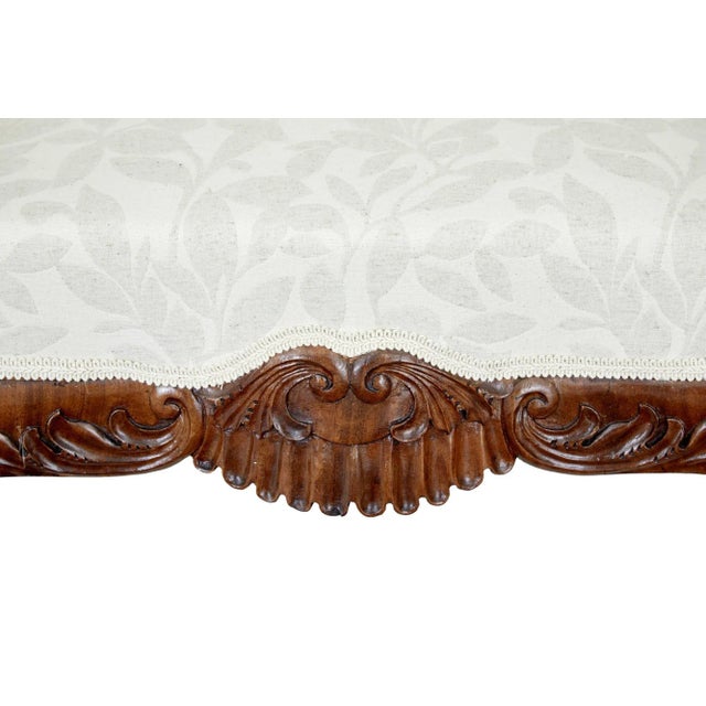 Mid 19th Century Carved Walnut Armchair For Sale - Image 6 of 11