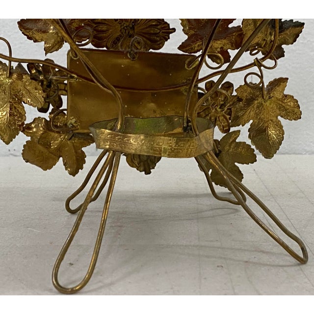 Victorian Era Gilded Metal Wedding Pin Cushion C.1900 For Sale - Image 9 of 12