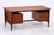 Mid-Century Teak Boomerang Desk with 2 Drawers For Sale - Image 4 of 17