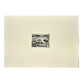 Nazareno Gattamelata, Animals in the Corral, Original Etching on Paper, 1985 For Sale