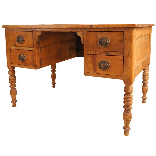 French Provincial Pine Desk For Sale - Image 11 of 11