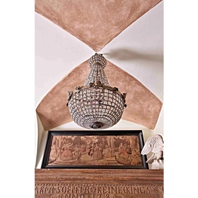 Louis XVI Pear-Shaped Crystal Chandelier For Sale - Image 3 of 9