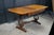 Early 19th Century Antique Early 19th C. Regency Flame Mahogany Lyre Base Drop Leaf Sofa Table Desk For Sale - Image 5 of 16