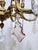 1940's Bronze Chandelier With Vintage Crystals For Sale - Image 4 of 10