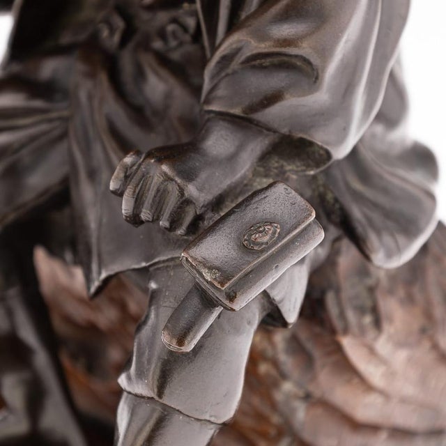 Antique Japanese Meiji Bronze Okimono, 19th Century For Sale - Image 17 of 18