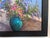 Blue Italian Artist Moriani (20c) Coastal Landscape Oil on Canvas Painting, Framed For Sale - Image 8 of 10