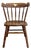 Solid Hard Rock Maple Colonial, Pub Style Spindle Back Side or Dining Chair For Sale