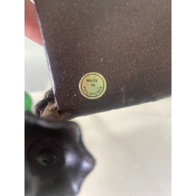 1980s Rope and Tassel Metal Magazine Rack For Sale - Image 4 of 5