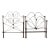Pair of French Country Iron Twin Bed Frames Headboards & Rails ~ Match but Dont For Sale