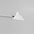 Contemporary Modern White Two Rotating Straight-Curved Arms Wall Lamp by Serge Mouille For Sale - Image 3 of 9