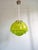 1940s Large Mid-Century Modern Pendant Light in Green and White Speckled Glass, 1940s For Sale - Image 5 of 11