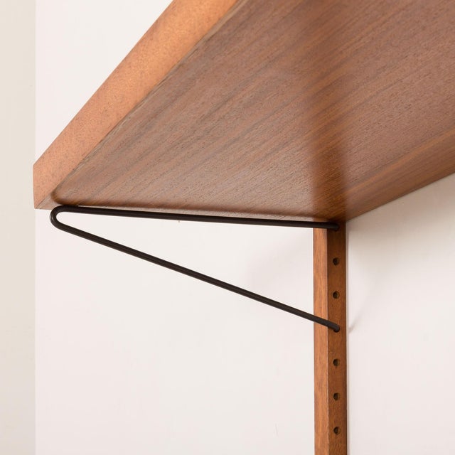 Mid-Century Teak Shelving Unit, Denmark, 1970s For Sale - Image 10 of 11