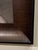 Handsome Modern Portrait of a Man on a Board, large custom textured wood frame, circa 2000’s