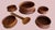 1960s 1960s MCM Scandinavian Style Wooden Salad Bowl Set**Cracks Noted/Decor Use Recommended** For Sale - Image 5 of 18