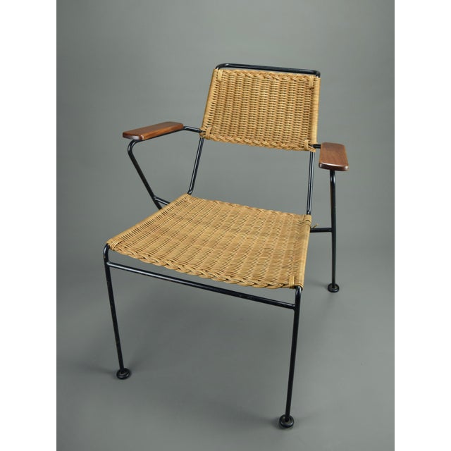 Wood Mid-Century Modern Armchair by Paul Schneider-Eslebens for Wilde & Spieth, 1955 For Sale - Image 7 of 17