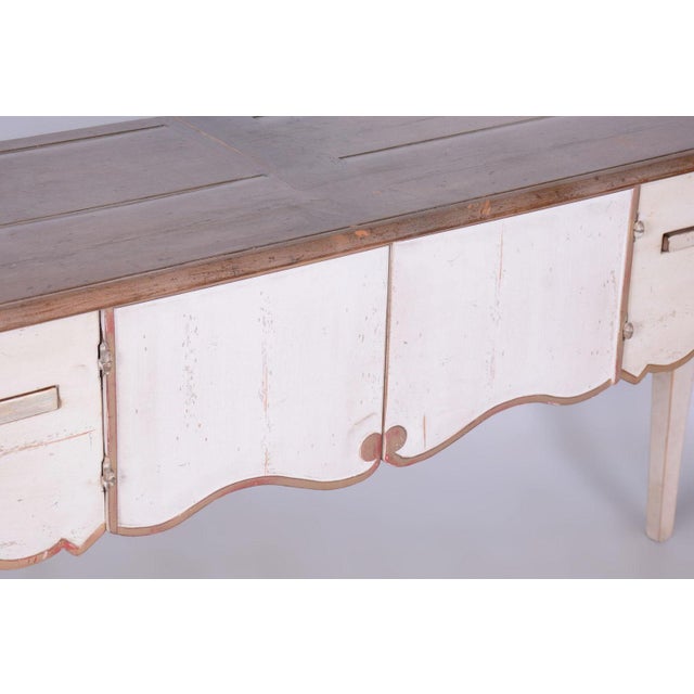 Biedermeier Side Table in Beech & Cherry, France, 1910s For Sale - Image 9 of 18