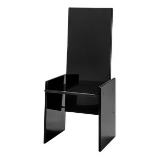 Kazuki Chair in Black Lacquered Wood by Kazuhide Takahama for Gavina/Simon Bologna, 1970s For Sale