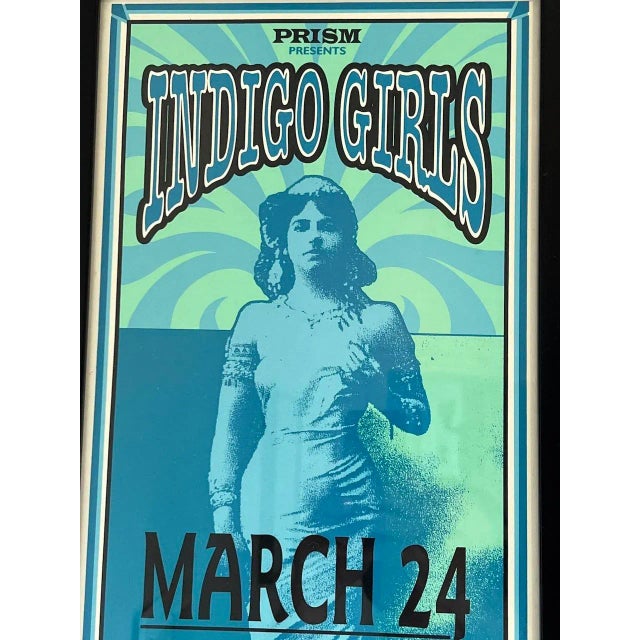 Arminski "Indigo Girls" Framed Screen Print C.1997 The Indigo Girls come together in this 20th century Pop-Art poster by...