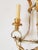 Wood Regency Style Swag Gilt Iron Wall Sconces - A Pair For Sale - Image 7 of 12