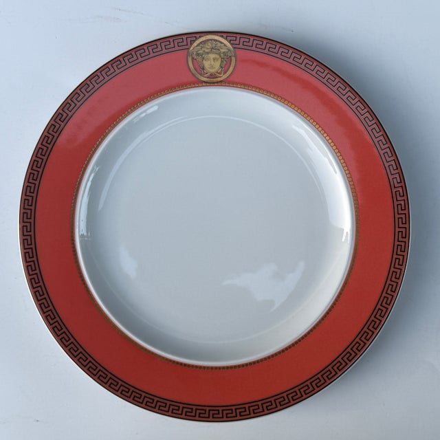 Rosenthal Color Lachs Salad Dessert Plate by Versace for Rosenthal, 1990 For Sale - Image 4 of 4