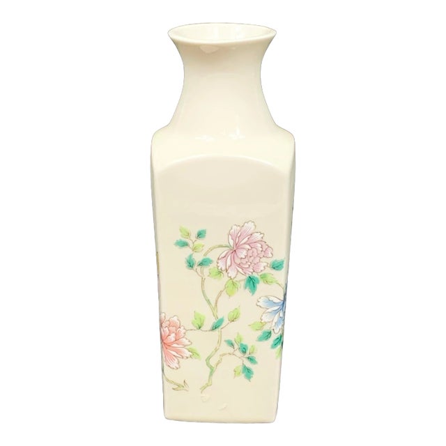 Vintage Cho Cho Chinoiserie Floral Vase For Sale