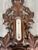 Vintage French Carved Walnut Wall Barometer For Sale - Image 5 of 10