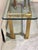 Mid-Century Modern Vintage Mastercraft Attributed Mid-Century Modern Brass and Glass Rectangular Console Table For Sale - Image 3 of 8