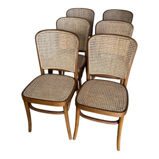 Restoration Hardware Cane Style Dinning Chairs, S/6 For Sale