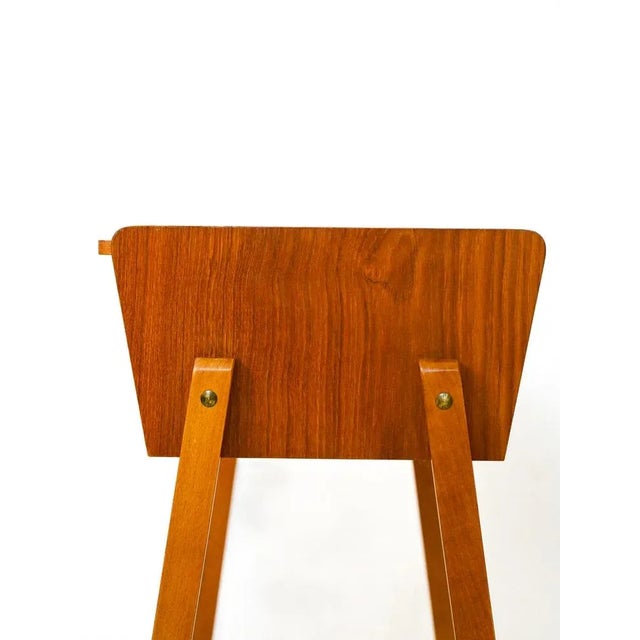 Brown Vintage Sewing Table, 1960s For Sale - Image 8 of 11