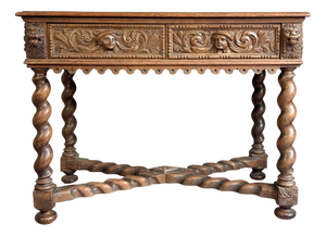 Antique Console Table in Carved Wood, 1890s