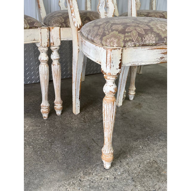 Farmhouse Rustic Italian Made Buying and Design Farmhouse Dining Chairs - Set of 4 For Sale - Image 3 of 9