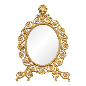 Stunning Large Solid Brass Antique Photo Picture Frame Ornate Art Nouveau Scroll Floral Style