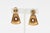 Metal Vintage Steven Vaubel Gold Plated Sculptural Pierced Dangle Earrings, 1980's For Sale - Image 7 of 10