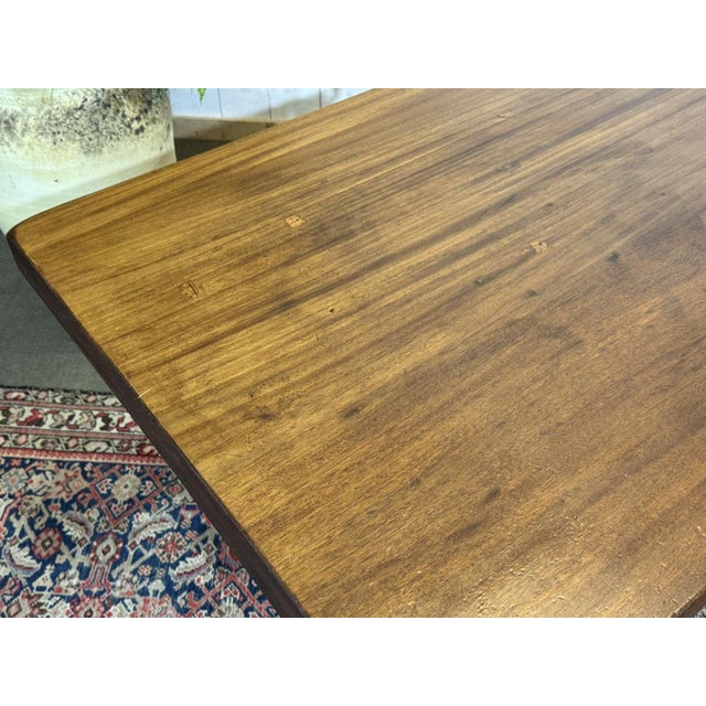Wood Vintage Mahogany Monastery Table, 1970s For Sale - Image 7 of 18