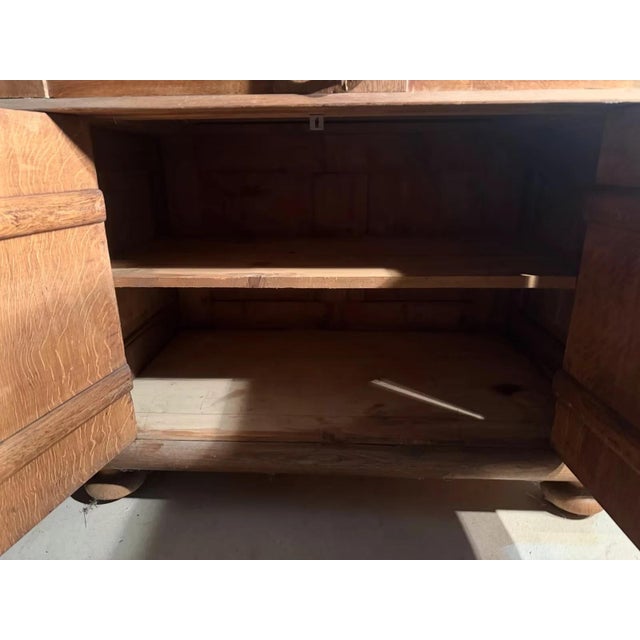 Antique Historicism Sideboard in Oak with Iron Fittings, 1890s For Sale - Image 11 of 13