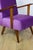 Vintage Loft Armchair in Purple Velvet, 1970 For Sale - Image 11 of 12