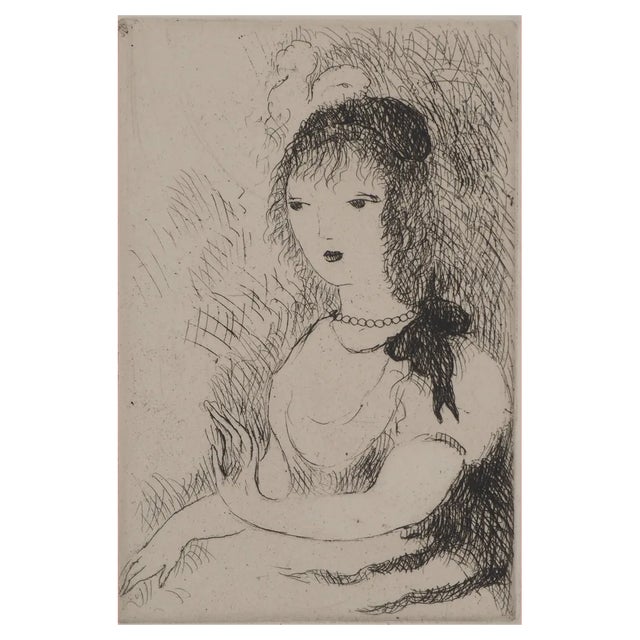 Marie Laurencin, Young Girl with a Ribbon, Original Engraving For Sale
