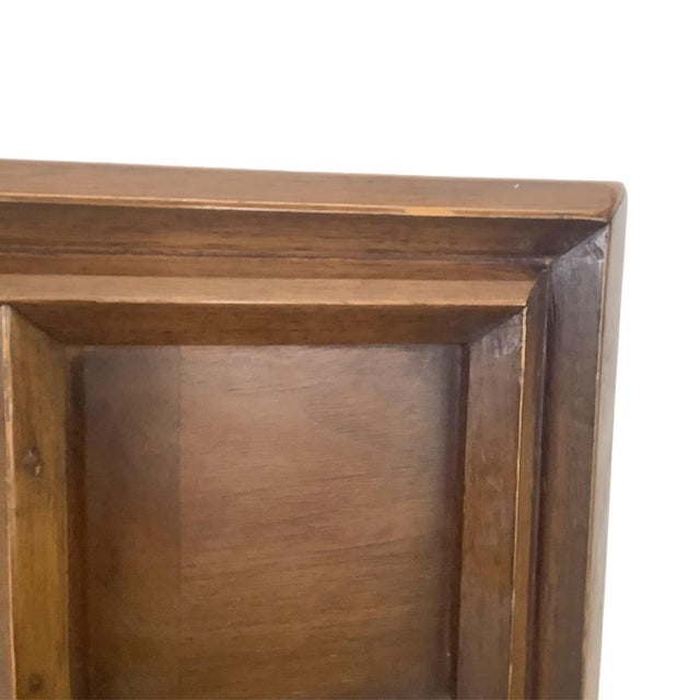 Wood Mid-Century Modern Walnut Headboard, Full/Queen For Sale - Image 7 of 12